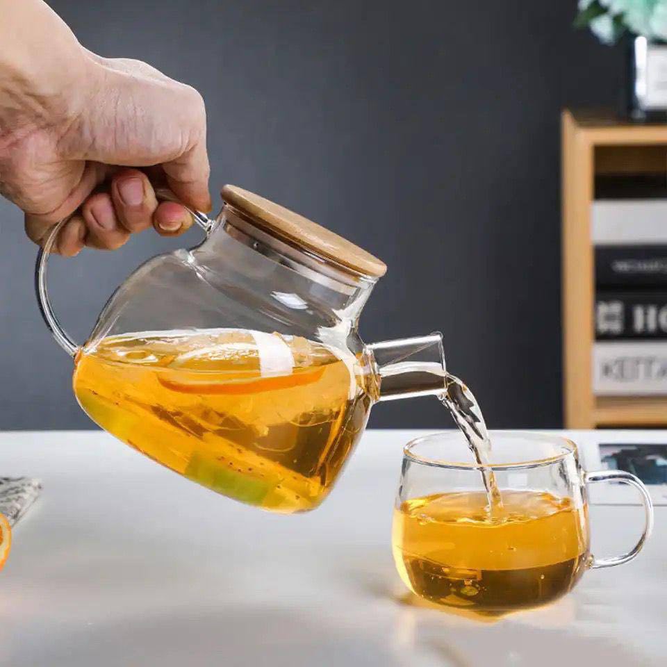 1000ml Glass Teapot with Bamboo Lid ??